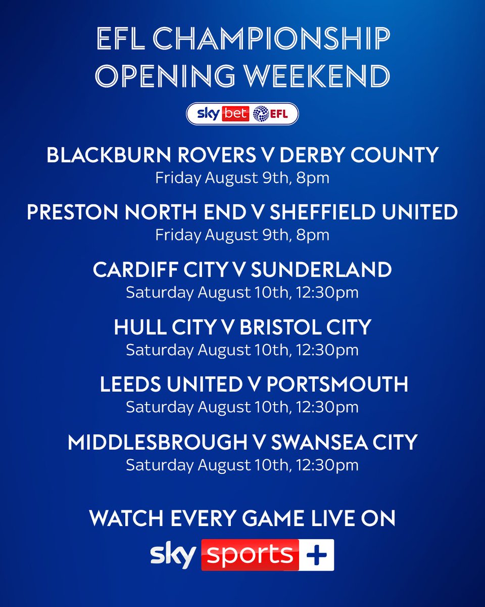 Fixtures Sky Sports Championship Schedule League Final Premier
