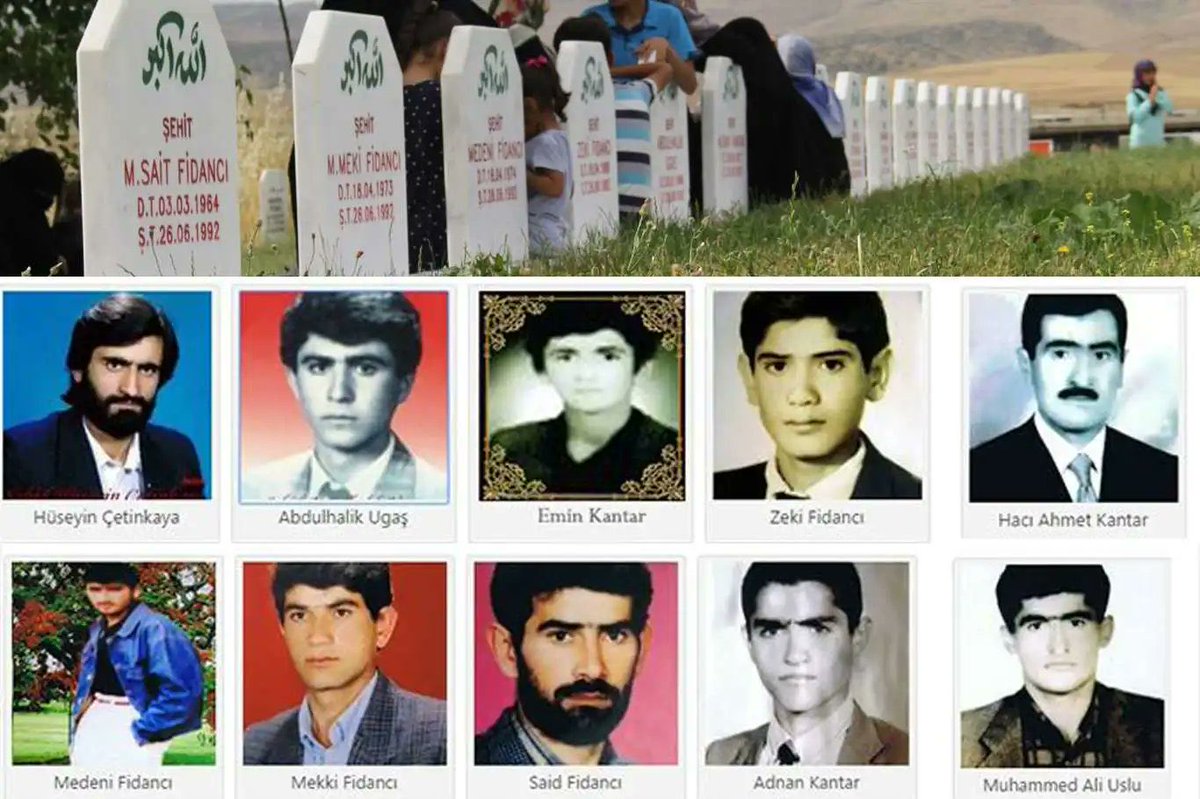 32 yıl önce, Diyarbakır'ın Silvan ilçesi Susa köyündeki camide, yatsı namazında PKK tarafından, aralarında çocuklarında olduğu 10 Kürt muvahhit  kardeşimiz katledildi. Bu vahşet 90’lı yılların röntgenidir.

Aziz İslamın şehitlerini, Şehadetlerinin yıldönümünde rahmetle anıyorum.