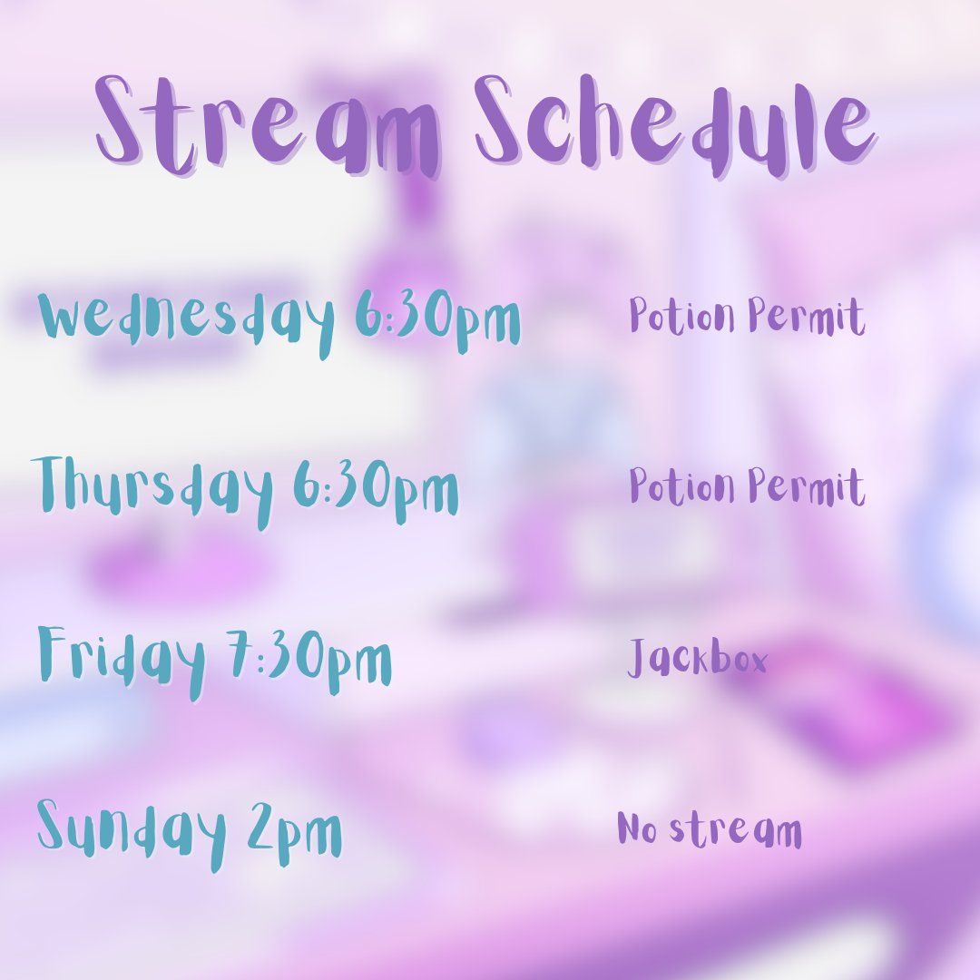 Stream schedule this week! Some cosy gaming, then some community Friday fun! Join me at twitch.tv/magooobear #cosygaming #twitchstreamer #twitchcommunity #TwitchAffilate
