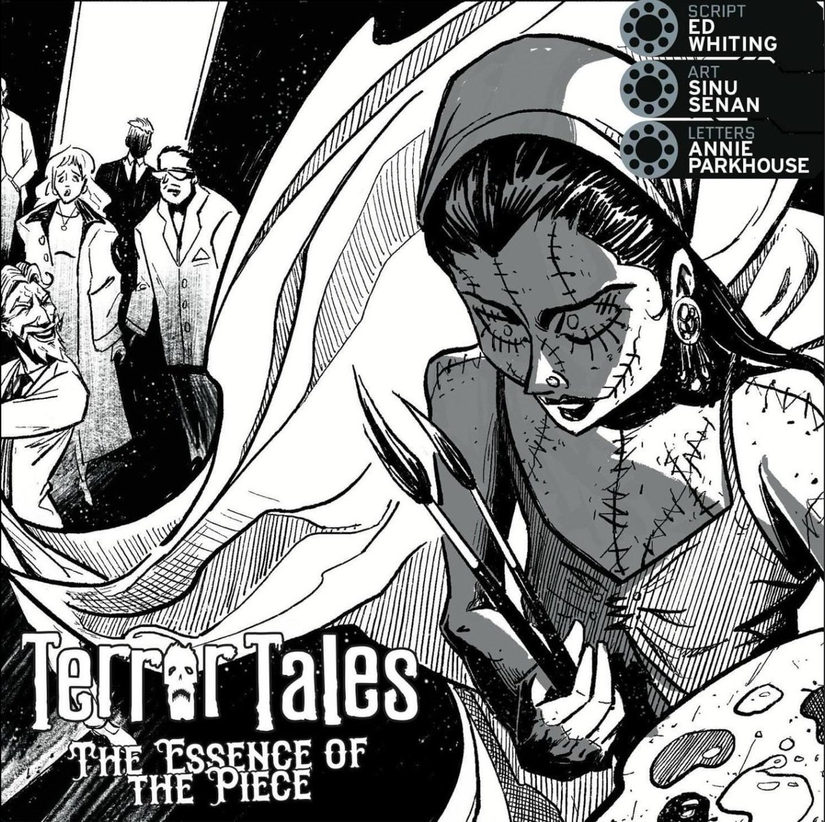 'TERROR TALES - THE ESSENCE OF THE PIECE' is out today on 2000AD PROG 2388.
Written by @ed_whiting209
Drawn by yours truly
Letters by Annie Parkhouse
Published @2000adcomic
#2000ad #2000adcomics #horrorcomics #comicbooks
