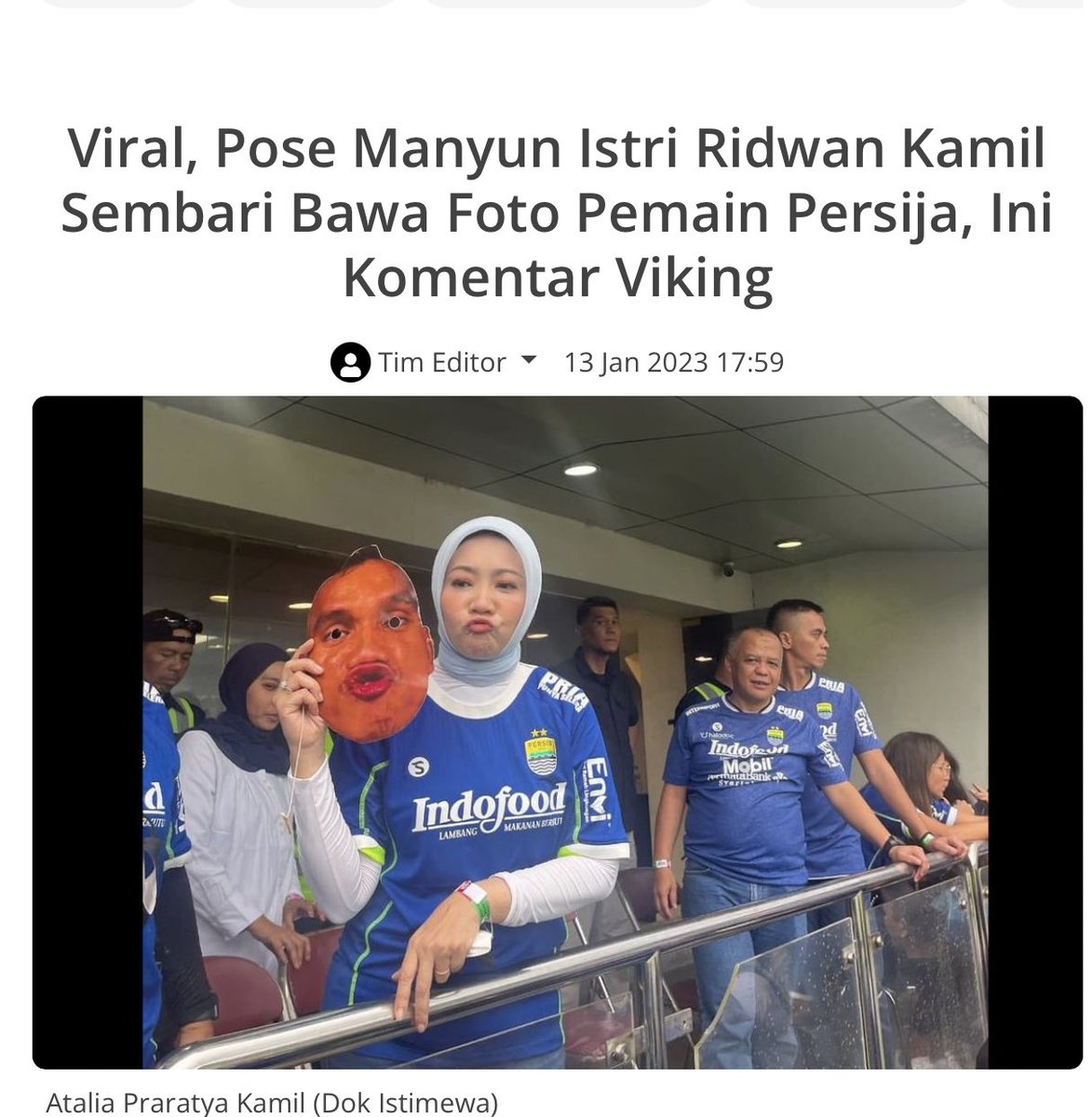 KojekRapBetawi's tweet photo. Yakin @ridwankamil otw Jakarta? Nanti pemaen Persija di Bully lagi sama si teteh 😮‍💨😅 https://t.co/vw7lxwU7Na