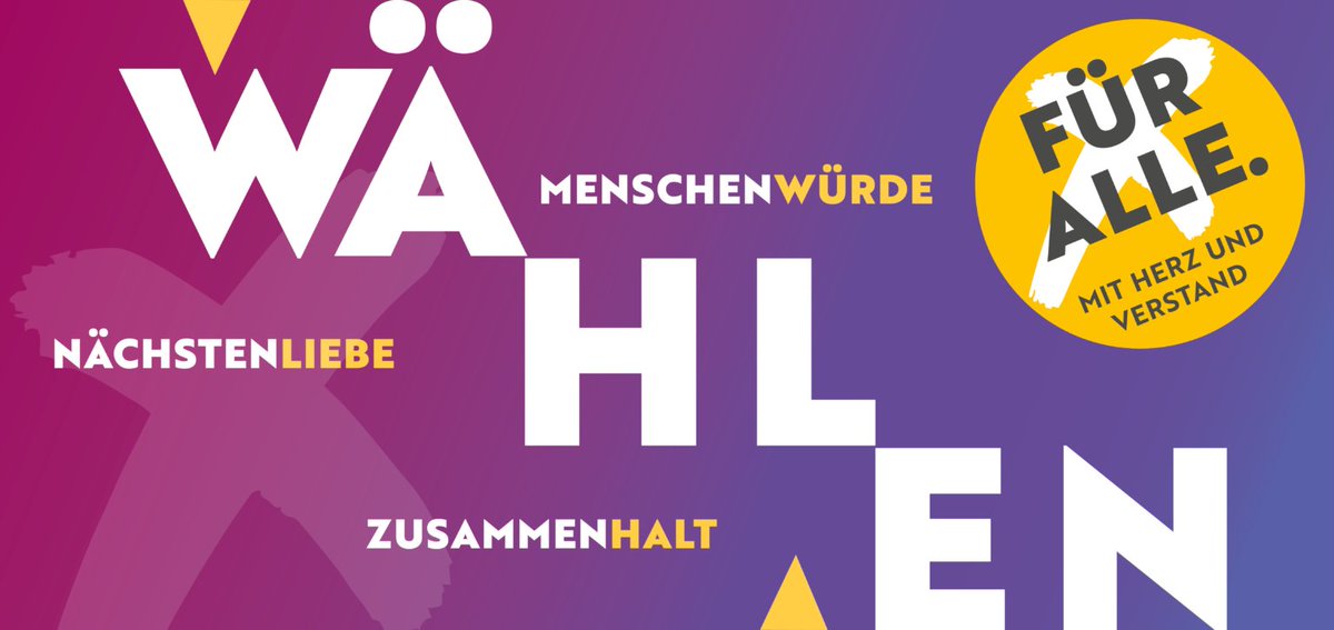 Bei den Wahlen in Sachsen kommt es drauf. Mit Herz und Verstand wählen. #Fueralle
Zum Wahljahr 2024 – Für alle. Mit Herz und Verstand. Ein Anliegen der Evangelischen und Katholischen Kirche in Sachsen (fuer-alle.info)