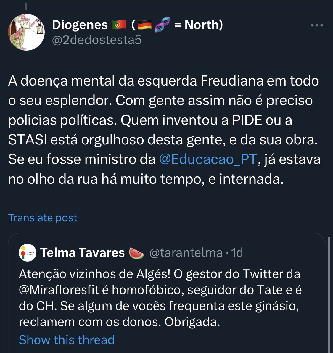 Telma, já rosalou. 🪑🍉 tweet media
