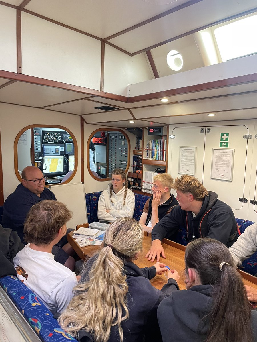 Final preparations and briefings before the crew take control of our 72ft floating home for the week on the way up between the Scottish Isles