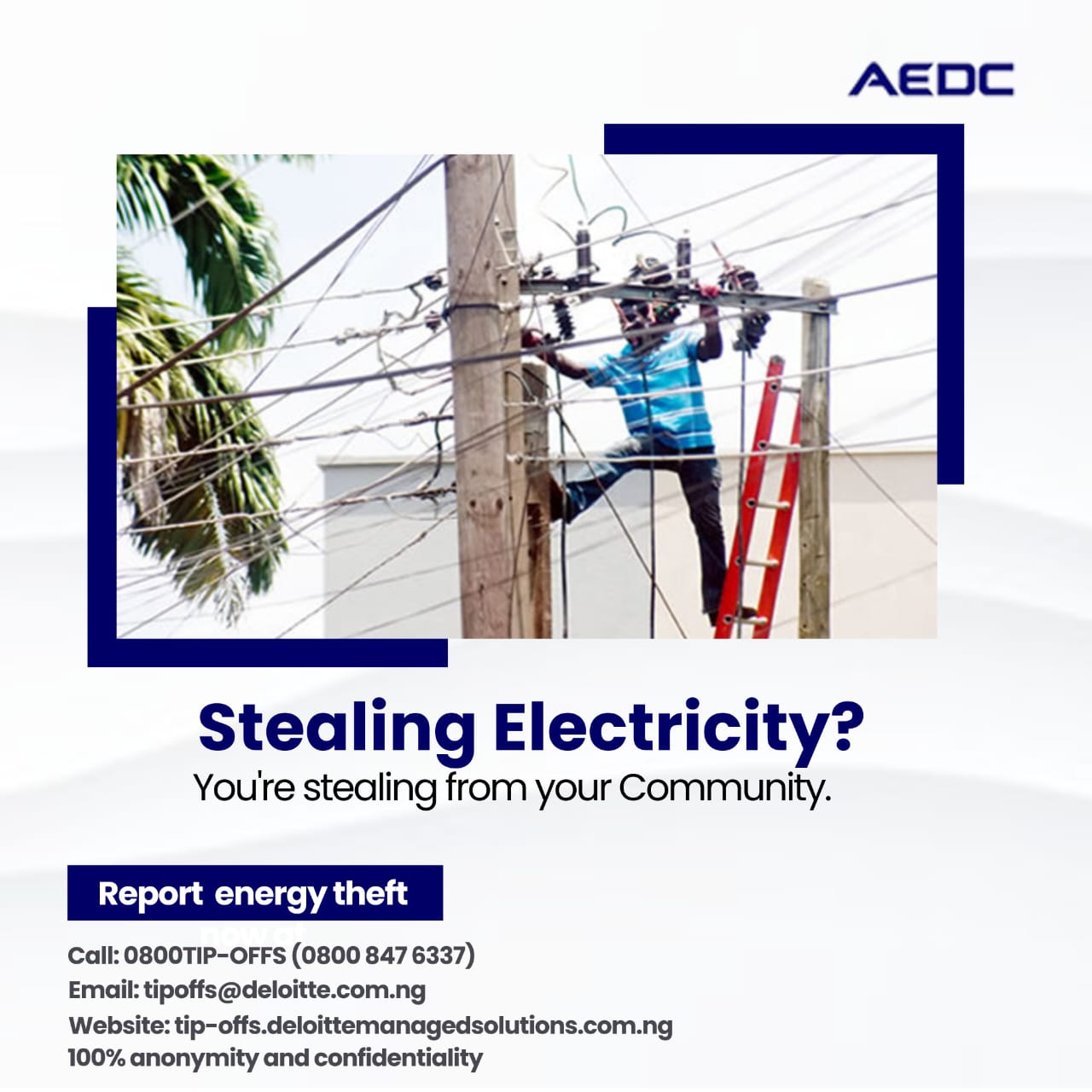 aedcelectricity on X: “Electricity theft impacts negatively on