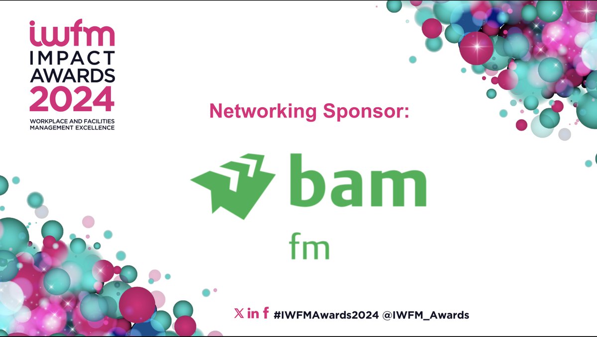 We are delighted to have <a href="/bamukandireland/">BAM UK & Ireland</a> as networking sponsor for #IWFMAwards2024. They are one of the UK’s leading #facman companies, providing a wide range of services to essential public services and commercial organisations. Find out more: iwfmawards.org/sponsorship-20…