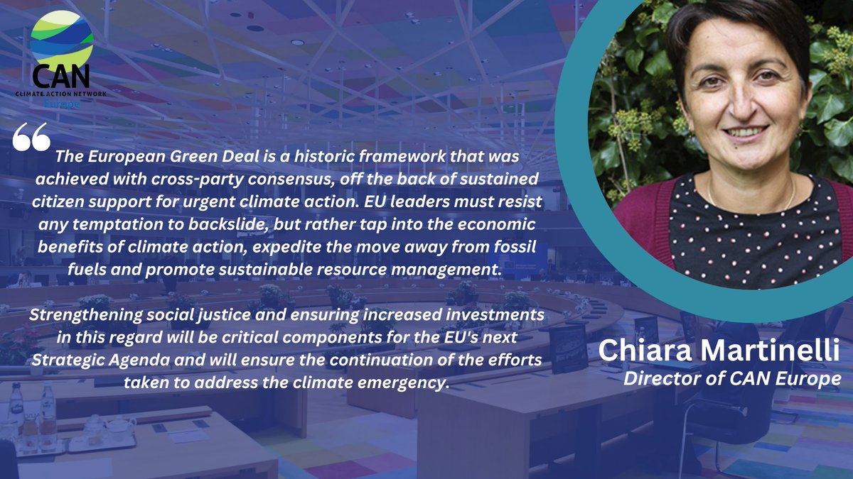 🇪🇺 EU leaders are set to agree on the EU Strategic Agenda for 2024-29 this week

⚠️ But behind the scenes there are last minute attempts to delete references to the green transition!

The Strategic Agenda must signal a transition to a climate-neutral, fair, and social Europe!