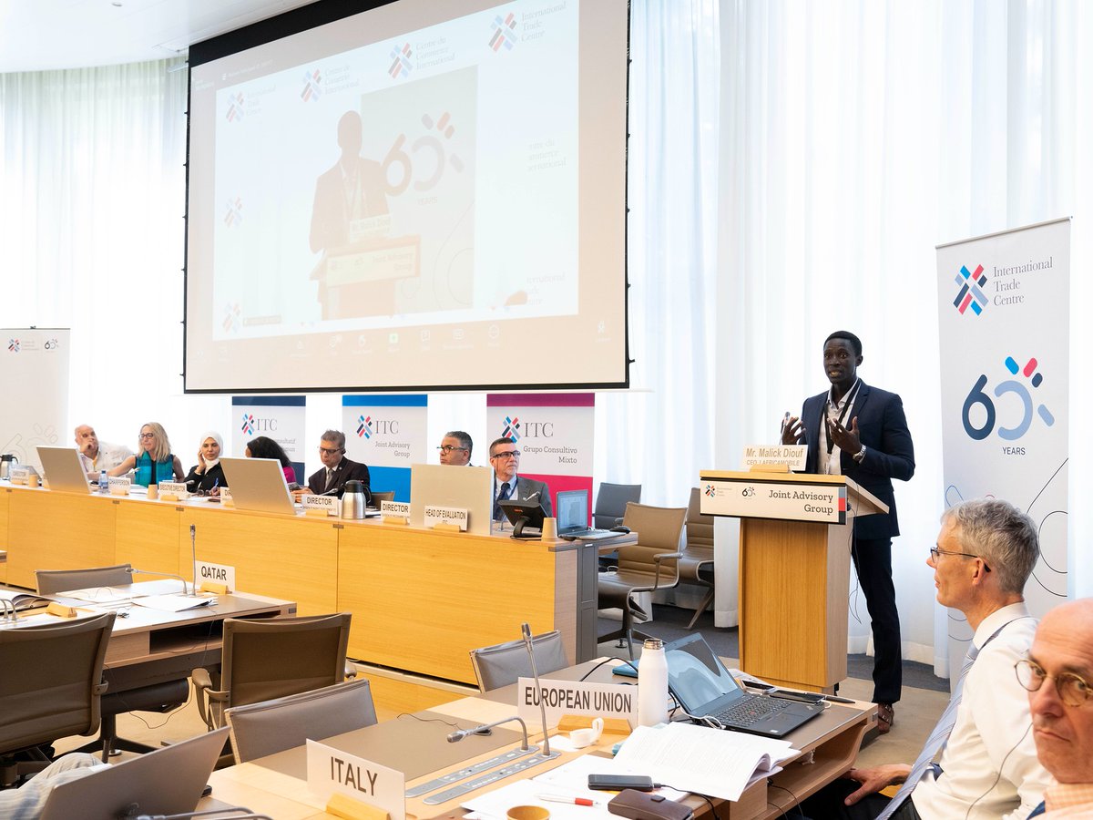 Martin LABBE (@martinrlabbe) on Twitter photo Malick Diouf, CEO of <a href="/lafricamobile/">LAfricaMobile</a> at <a href="/ITCnews/">International Trade Centre (ITC)</a> 58th JAG explained the way digital business works in Africa: connectivity & illiteracy challenges on the one hand & a chance to connect 1.4 B people 2 education, healthcare, business through their phones.
#NTF5Tech
#thisweekatITC Malick Diouf, CEO of <a href="/lafricamobile/">LAfricaMobile</a> at <a href="/ITCnews/">International Trade Centre (ITC)</a> 58th JAG explained the way digital business works in Africa: connectivity & illiteracy challenges on the one hand & a chance to connect 1.4 B people 2 education, healthcare, business through their phones.
#NTF5Tech
#thisweekatITC