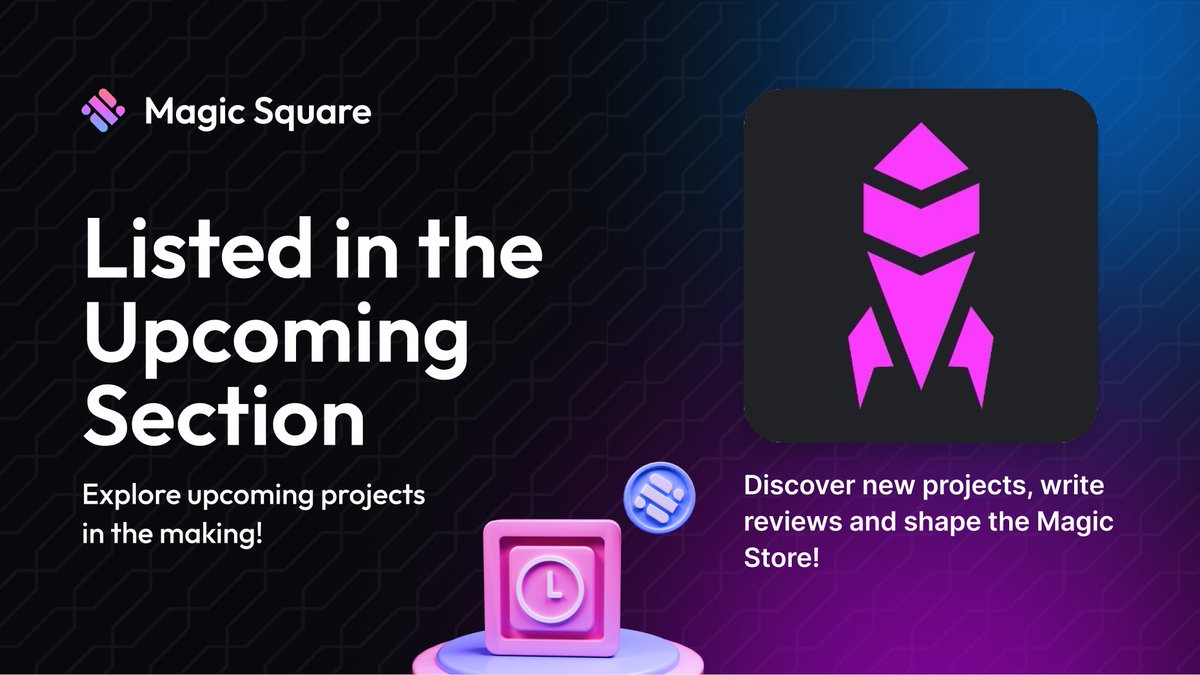 ⏳Upcoming ⏳

📍Games / #GameFi

🎮 Explore @_megaweapon_ - A Web3 PVP Shooter Arena!

Learn more about Megaweapon in the Upcoming Section of the Magic Store 👇
magic.store/app/megaweapon