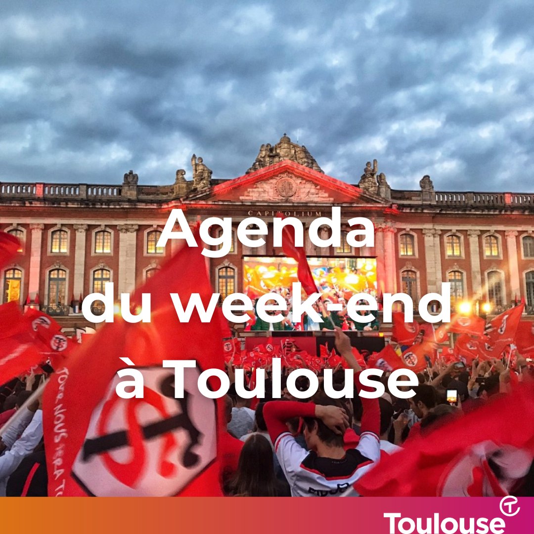 📆 Agenda du week-end : du 28 au 30/06📆

- La musique, les lectures et la danse envahissent la ville
- Hommage à Nougaro et St Exupéry
- On encourage le <a href="/StadeToulousain/">Stade Toulousain</a> vendredi sur la place du Capitole ! 🔴⚫️

Notre sélection ici ➡ bit.ly/AgWETlse
#toulouse