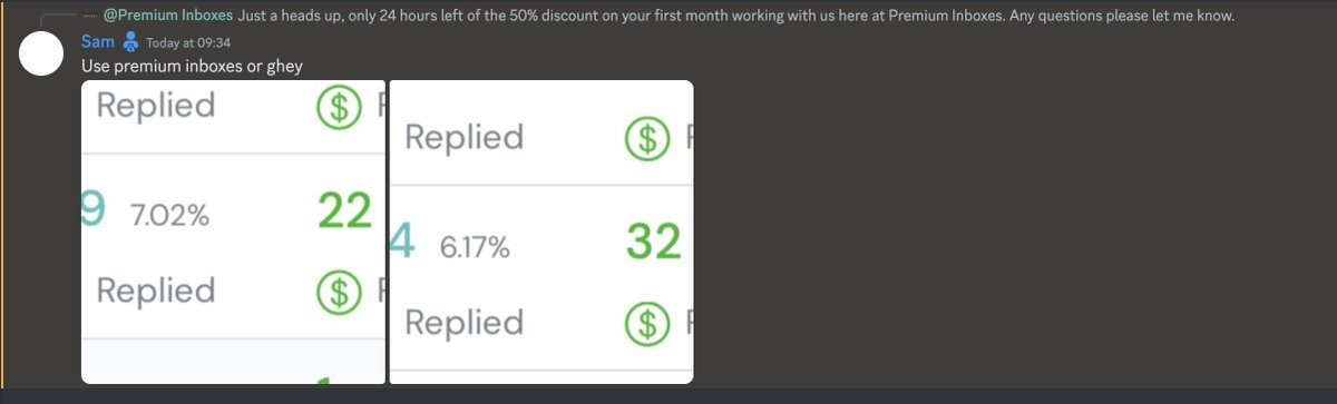 Just a team doing things properly.

Premium Inboxes or ghey 🤷‍♂️

code 'SUMMER' get 50% off your first month. 24 hrs only.
