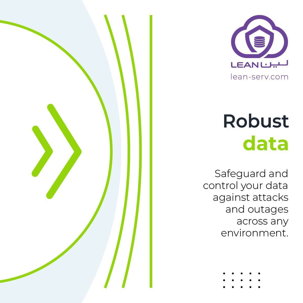 LEAN_Serv_KW's tweet image. Ensure data security and stability, protecting against attacks and outages in any environment.

#Kuwait #Kuwaittech #KuwaitCloud
