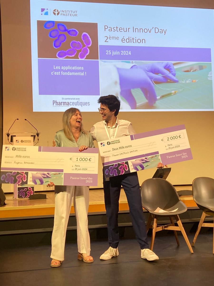 Mauro Castelló Sanjuán (@castellosanjuan) on Twitter photo Thank you to all the organisers of the #PasteurInnovDay ! And a big thank to all the sponsors for this award!! Congrats to all the winners!! ✨🥳
Special mention to <a href="/EBardossy/">Eugenia Bardossy</a> , amazing job 💫🎉 Thank you to all the organisers of the #PasteurInnovDay ! And a big thank to all the sponsors for this award!! Congrats to all the winners!! ✨🥳
Special mention to <a href="/EBardossy/">Eugenia Bardossy</a> , amazing job 💫🎉