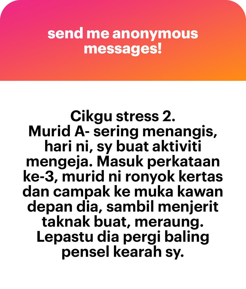 meinmokhtar's tweet photo. Luahan cikgu PART 1 https://t.co/YmBni2eo5S