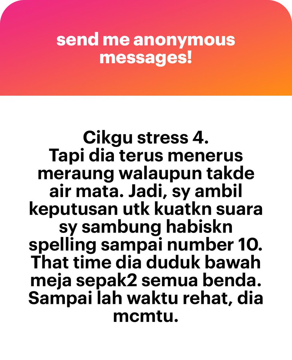 meinmokhtar's tweet photo. Luahan cikgu PART 1 https://t.co/YmBni2eo5S