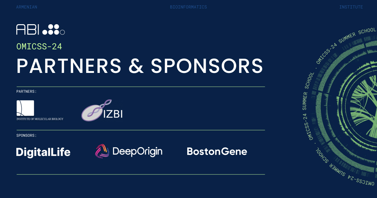 arm_abi's tweet image. Excited to announce our partners & sponsors for OMICSS-24 Summer School! A huge thanks to:
🔹Institute of Molecular Biology for the venue ✨
🔹 DijitalLife Project & IZBI Leipzig for funding ✨
🔹Deep Origin & BostonGene for sponsorship✨
Learn more - abi.am/news/supportin…