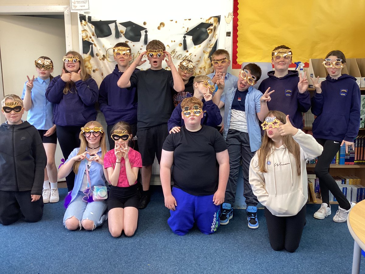 Our P7’s came to celebrate their  last  day  in style! 😎 thank you  to  one  of  our  lovely  P7  pupils  who  brought  gifts  in  for  the  class  <a href="/Logans_Primary/">Logans PS and NC</a>