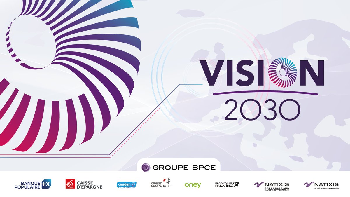 GroupeBPCE's tweet photo. Cette semaine, le @GroupeBPCE présente son nouveau projet stratégique VISION 2030.
Pour en savoir plus dès à présent, et accéder à l’ensemble des informations relatives à VISION 2030, rendez-vous sur l’espace internet dédié 👉 https://t.co/5NEBMua5ox https://t.co/mjxXmJvoTc