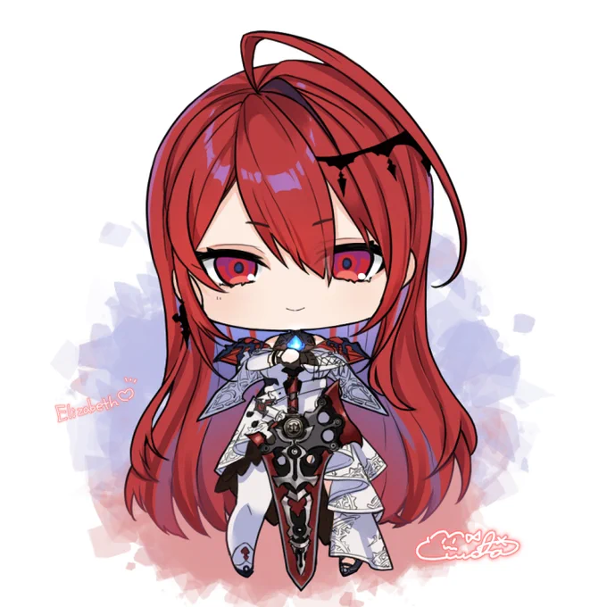 holoENの『エリザベス・ローズ・ブラッドフレイム』ちゃん#BloodflameArt 