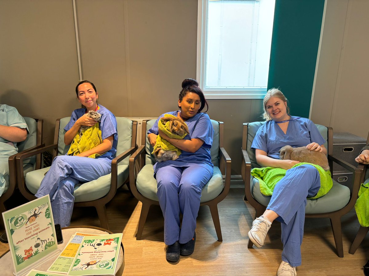 The best day of the year by far. The #WhippsCross petting zoo this week.  Happy wellbeing month! <a href="/MaternityWX/">Whipps Cross Maternity</a> #Wellbeing