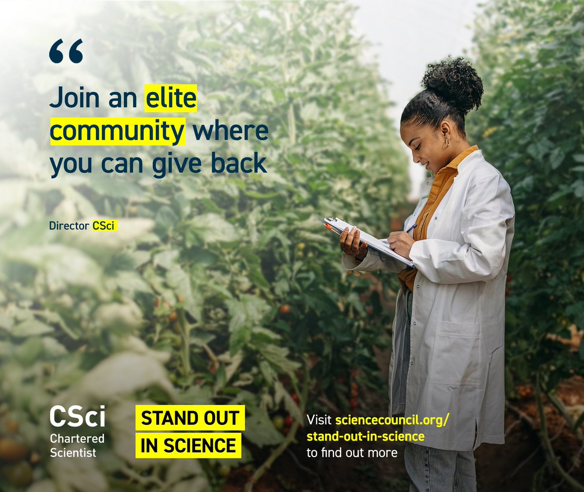 Science_Council's tweet photo. Get professionally registered and become part of a community of scientists, sharing a commitment to professional excellence.
Apply today:
https://t.co/gg5LVbPOuj
https://t.co/94QUW6xl37
#standoutinscience https://t.co/pDsXuaJB5P