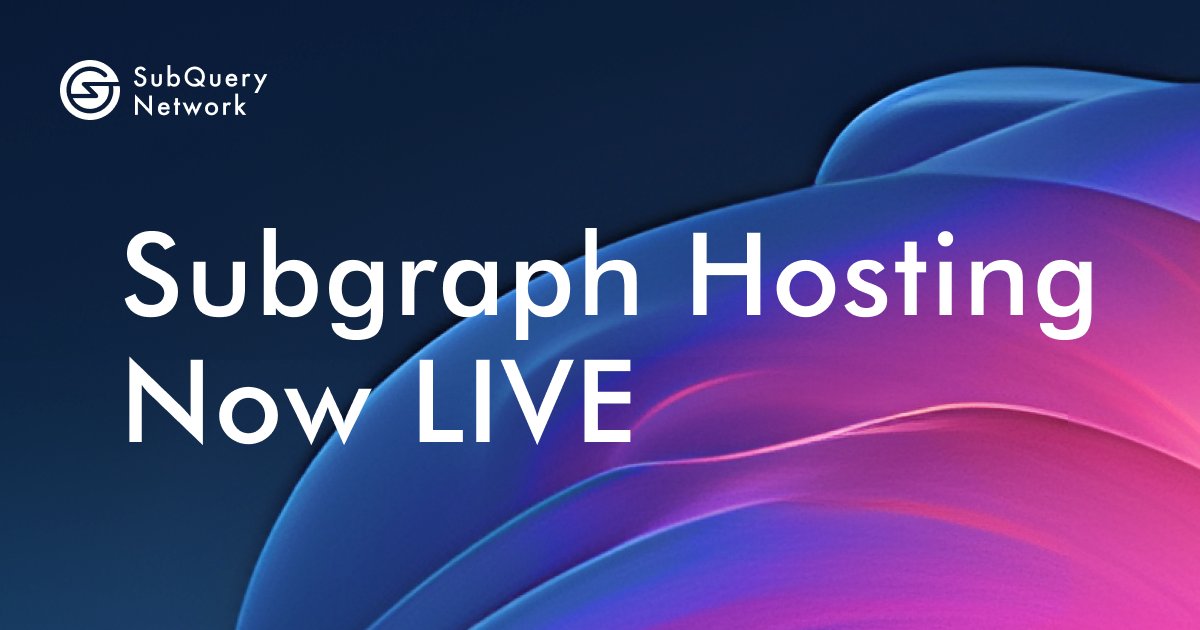SubQueryNetwork's tweet image. Devs, power up your Subgraphs with SubQuery&apos;s decentralised network! 🔌 

Our latest integration offers a flexible, robust alternative for hosting Subgraphs and accessing indexed datasets and decentralised RPCs ✨

Intrigued? Learn more here ⤵️ 
bit.ly/4eAifXf