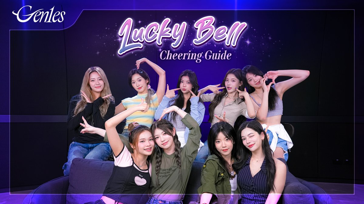 Gen1esOfficial's tweet photo. [Cheering Guide] Gen1es - LUCKY BELL 🔔  

W1NGs🪽, get ready to cheer! 
Our song "Lucky Bell" now comes with a Cheering Guide. 🎉 
Let’s sing together and have fun! 🌟🎤  

🔗 https://t.co/VGygUOUTdL 

#Gen1es #LuckyBellCheeringGuide #LuckyBell https://t.co/bBXXJFQpWR