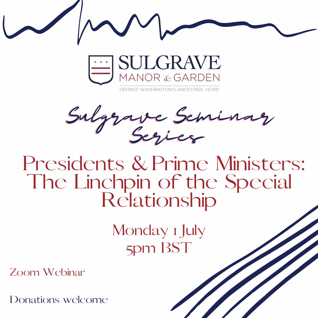Join us live for our next seminar as Professor Cullinane gives us his expert insight into the ‘special relationships’ forged between American presidents and British prime ministers. 

Register here: lnkd.in/emKk8Syf

@Historian_Sam
