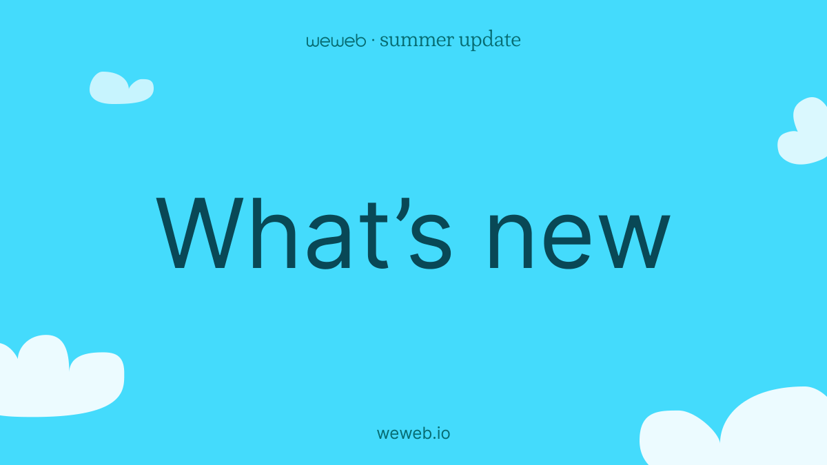 🏖️ WeWeb Summer Update ☀️🌊

Time to dive in... 🧵👇