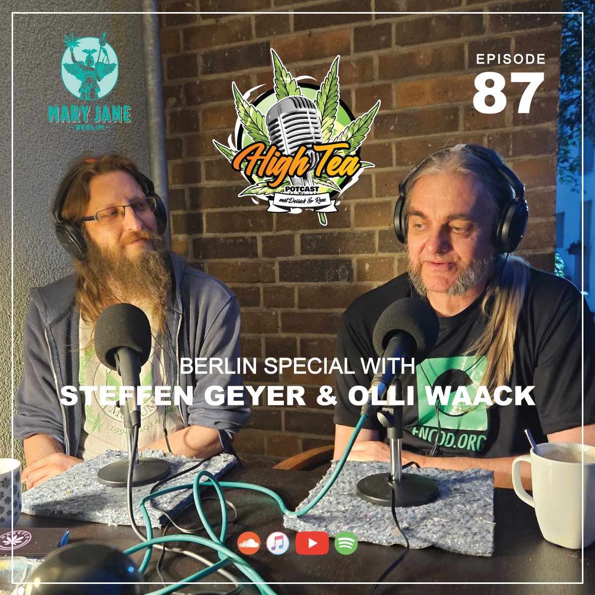Online now: High Tea with Derrick &amp; Rens 8️⃣7️⃣
✅ Berlin special
✅ Guests: <a href="/UsualRedAnt/">Steffen Geyer</a> &amp; <a href="/olliwaack/">Psychonaut</a>
✅ Why Germany's decriminalization is not legalization
✅ What will 🇩🇪Cannabis Social Clubs be like?
✅ Mary Jane 🇪🇺biggest cannabis fair
highteapotcast.nl/87-berlin-spec… #HighTeaPotCast