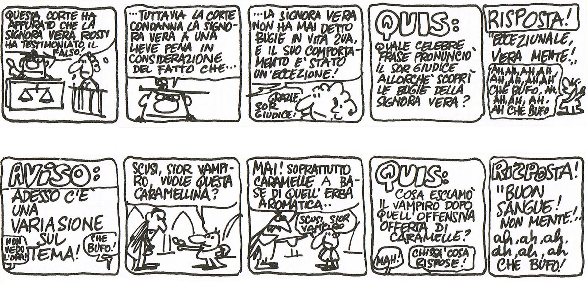 comicus_it's tweet photo. Il 26 giugno 1947 nasceva a Milano Alfredo Giuseppe Castelli, sceneggiatore, storico e critico del fumetto, creatore di Martin Mystère e de L'Omino Bufo, di cui vi riproponiamo un paio si "strissie". https://t.co/kp0whEkGkX