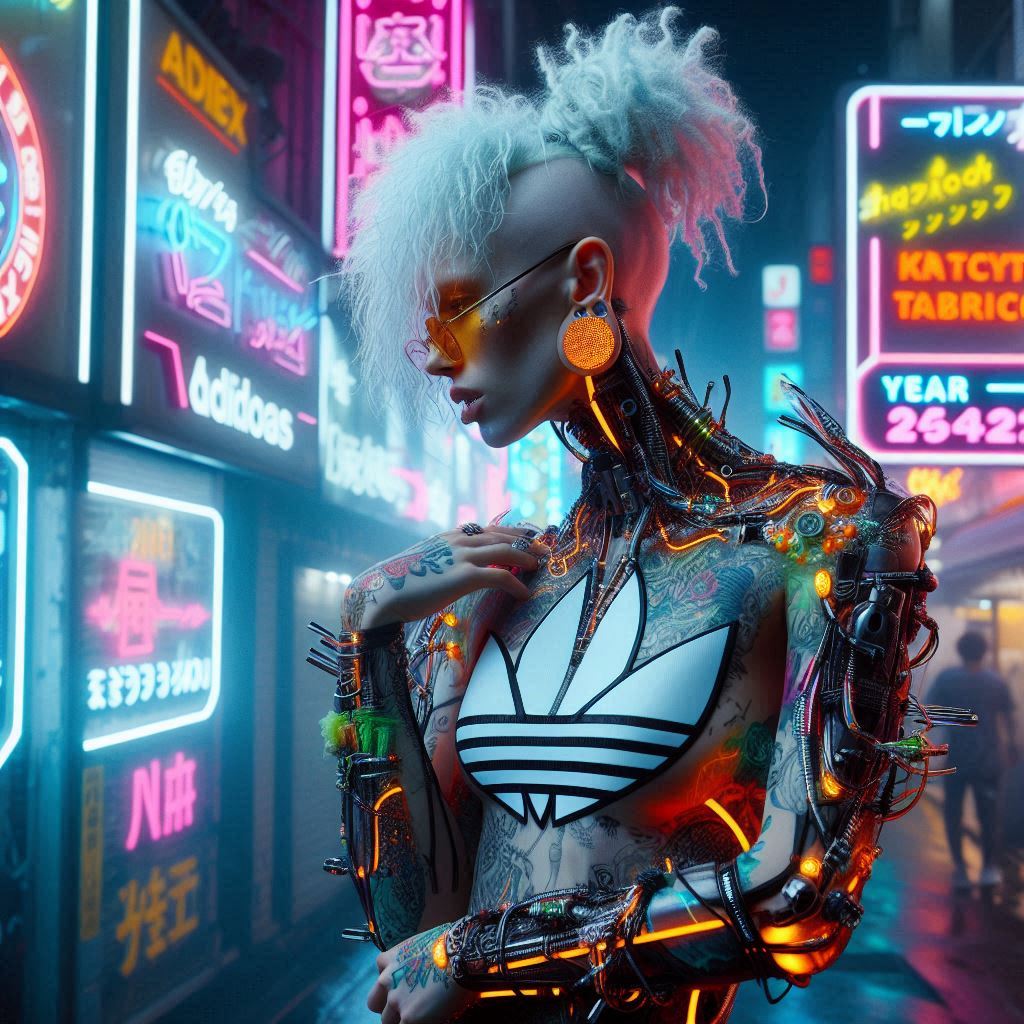 A glitch in the matrix of love #2442world #nftarti̇st #AIartを楽しもう #adidasoriginals