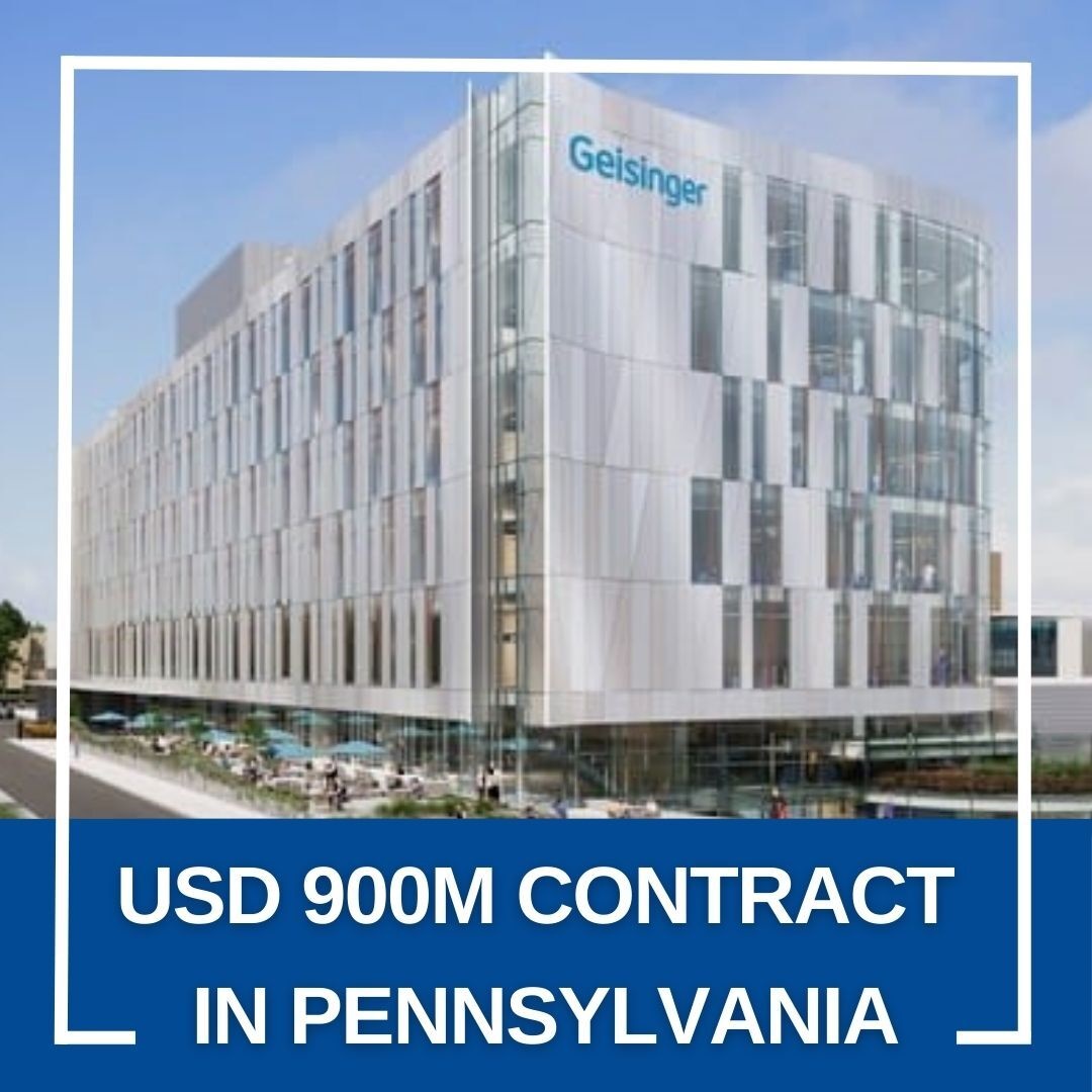 USD 900 million #hospital project: #HOCHTIEF subsidiary Turner began construction on Geisinger Medical Center in #Pennsylvania.
Turner will build an 11-story patient tower and increase the medical center’s capacity for emergency medicine or trauma care. di-ri.co/AfDVW