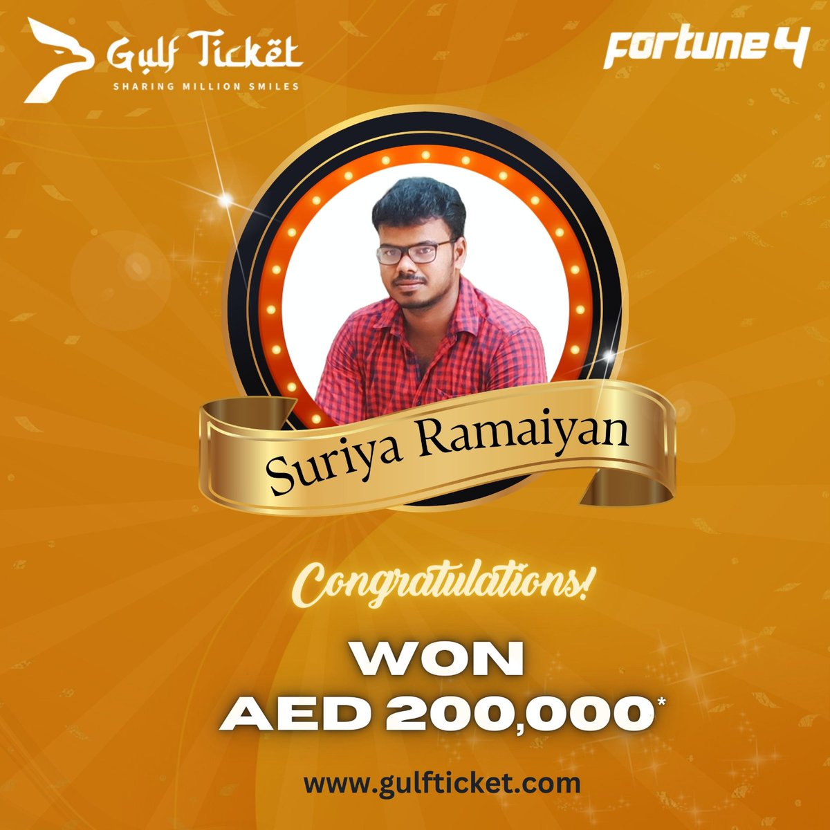 Gulfticket_ME's tweet photo. 🥳Congratulations to Gulf Ticket’s Fortune 4’s 2nd Grand Prize Winner! Your journey to fortune begins here. 🎉Join the winners’ circle and buy your tickets today!

#gulfticket #congratulations #gulfticketfortune4 #grandprizewinner #buyyourtickets #luckychance https://t.co/OFK4VOoqvU