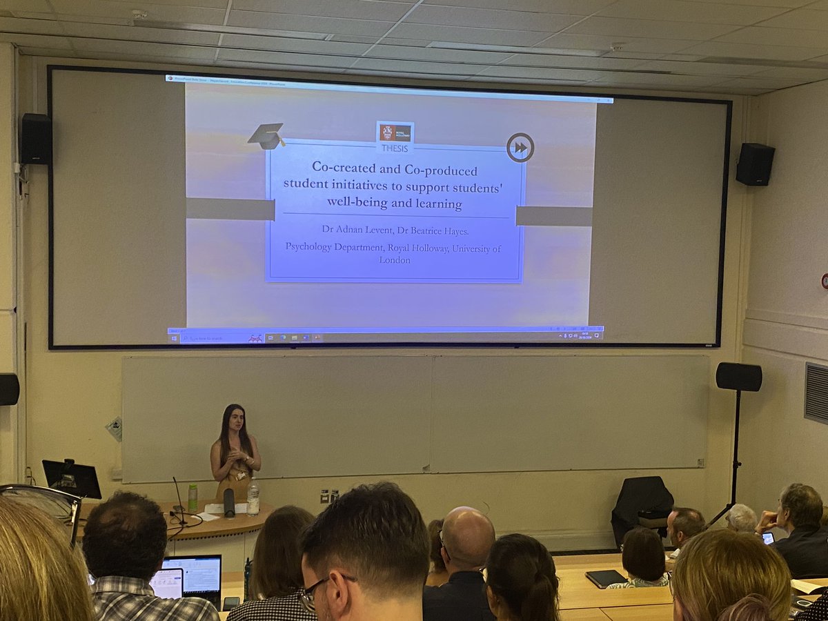 Really enjoying <a href="/drbeatricehayes/">Dr Beatrice Hayes</a> excellent talk on co-creation and co-production at the <a href="/TandLRHUL/">RHUL EDC</a> Education Conference 2024! <a href="/THESIS_RHUL/">THESIS</a>