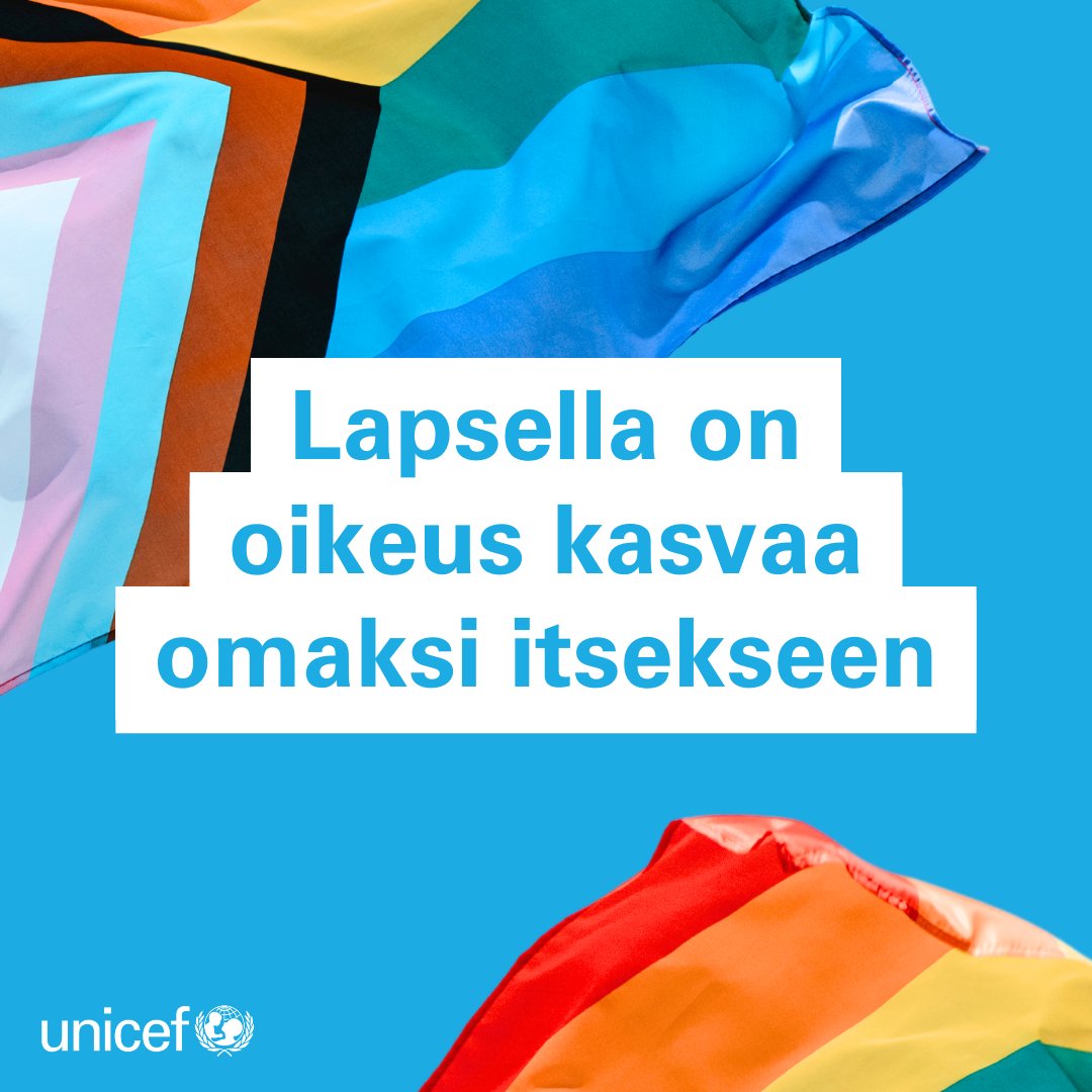 Hyvää Pride-viikkoa kaikille 🌈 

On meidän aikuisten vastuulla rakentaa maailma, jossa jokainen lapsi tuntee olevansa arvokas ja hyväksytty juuri sellaisena kuin on. Joka ikinen päivä.

#pride #lapsenoikeudet