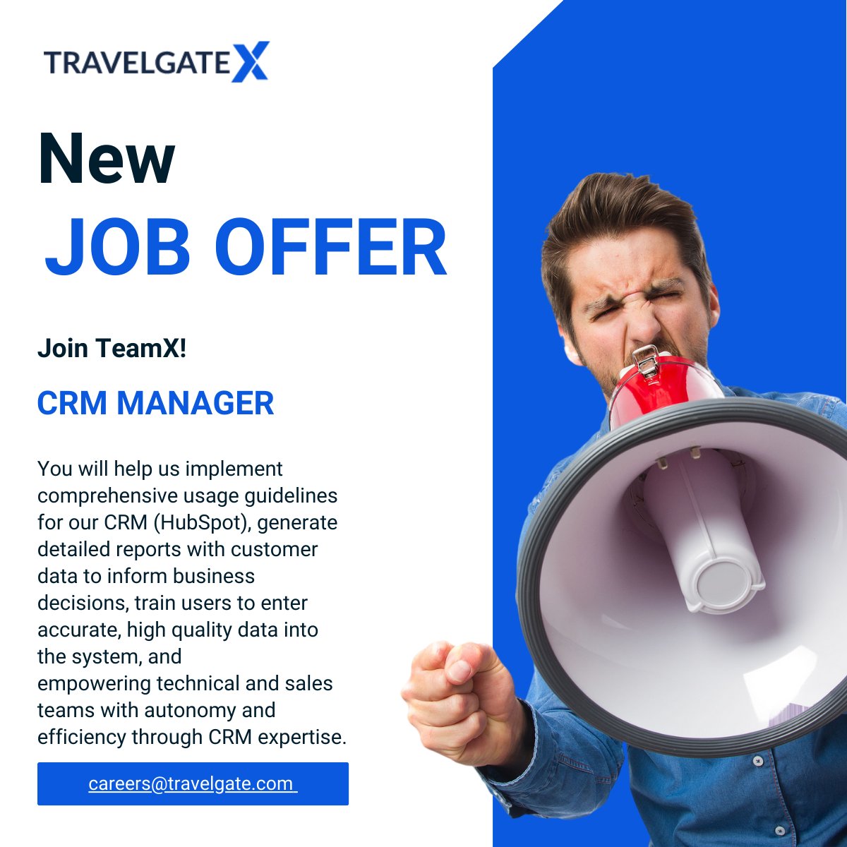 TravelgateX's tweet image. 📌 Current Openings: #softwareEngineer #CRMmanager bit.ly/45aeL9N #CRM #TeamX