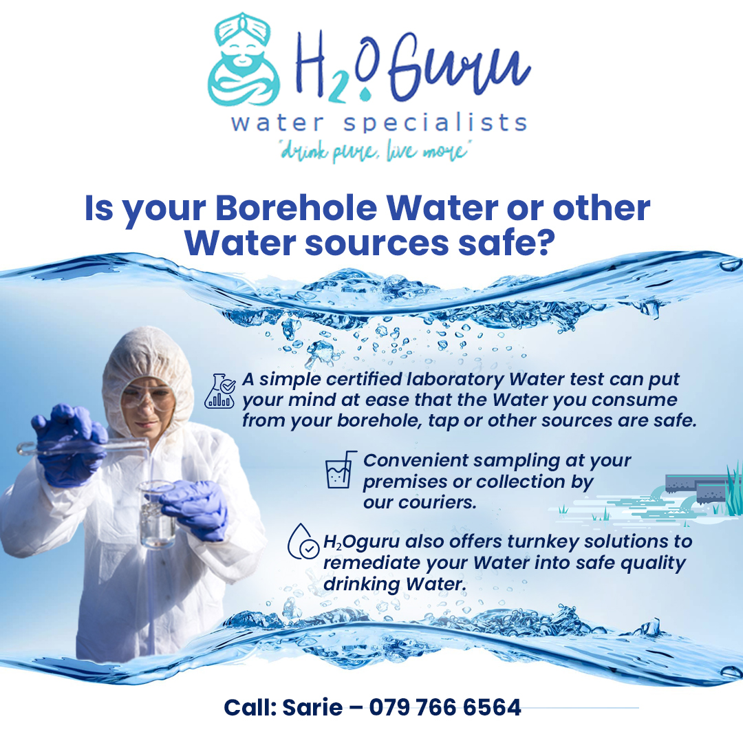RekordNewspaper's tweet image. AD | Is your borehole or tap water safe to drink? 💧🧐
#SafeWater #WaterTesting #H2Oguru #HealthyLiving
- h2oguru.co.za
