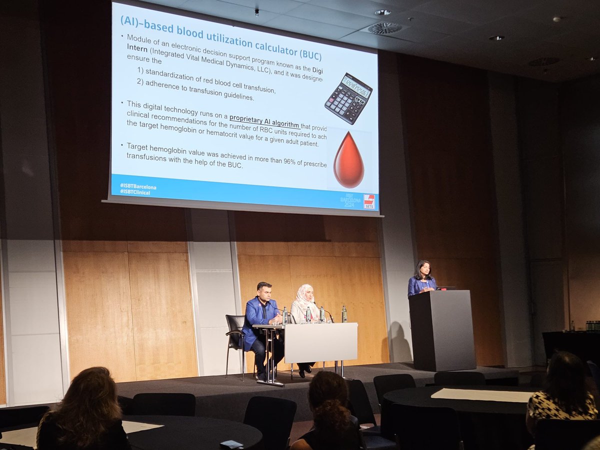 Dr.Arwa Z. Al-Riyami,MD,FRCPC Senior Consultant (@drriyamia) on Twitter photo We had an amazing workshop on the use of #AI with massive attendance at #ISBTBarcelona! Many thanks to all participants and speakers!
#ISBTClinical
<a href="/ISBTCO/">ISBT Central Office</a> We had an amazing workshop on the use of #AI with massive attendance at #ISBTBarcelona! Many thanks to all participants and speakers!
#ISBTClinical
<a href="/ISBTCO/">ISBT Central Office</a>
