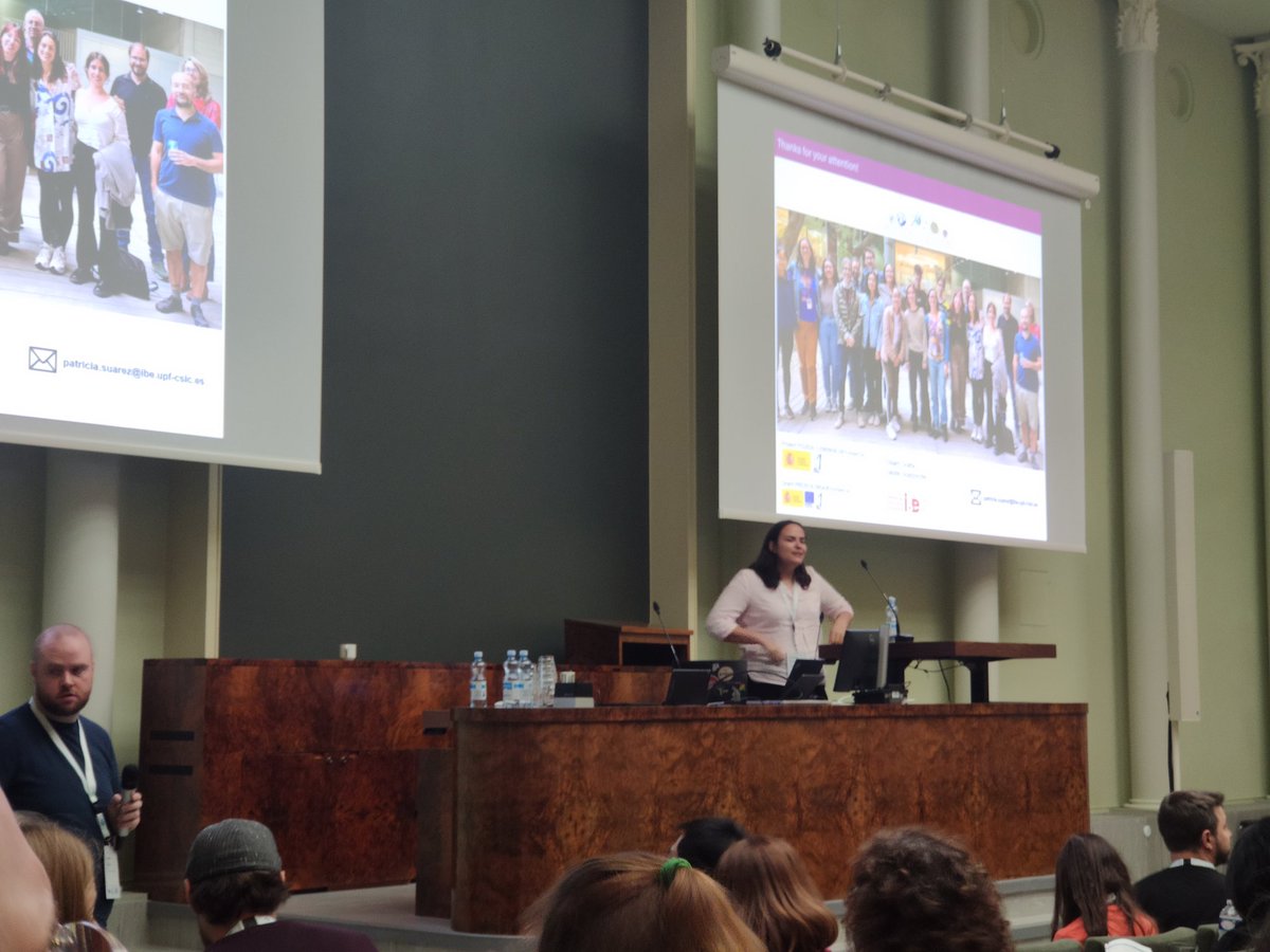 And <a href="/PSuarezAra/">Patricia Suárez Ara</a> is representing <a href="/multicellgenome/">Iñaki Ruiz-Trillo</a> lab at #EED24 taking about the amazing Creolimax