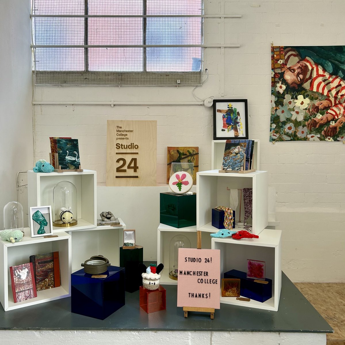 WorkReadyTMC's tweet image. Come and visit our Visual Arts student incubator Studio 24 at the Manchester Art and Craft Center until Saturday 13th July. Our students are producing beautiful, original and unique gifts for sale from £5. Swipe to see more. 🎨 🖼 🐝 🖌 😍 🦋 
17 Oak Street, Manchester M4 5JD