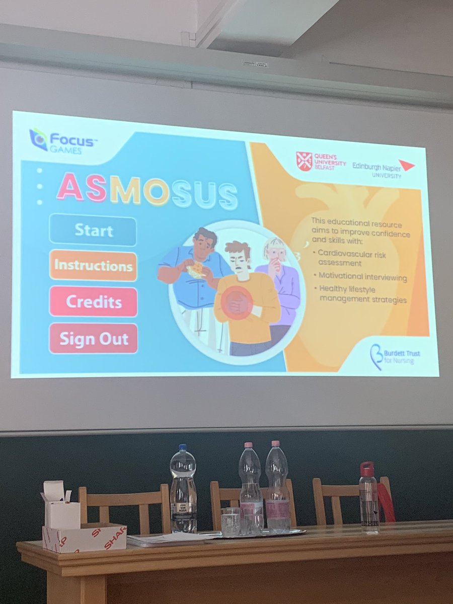 GlennMcDowellRN's tweet image. Amazing to hear from @laurafergie2014 in Hungary @Uni_Szeged on her #ASMOSUSresource to evaluate #student nurse knowledge on #CVD risk management and #healthy lifestyle implementation 💧
@QUBSONM @QUBelfast @BurdettTrust
