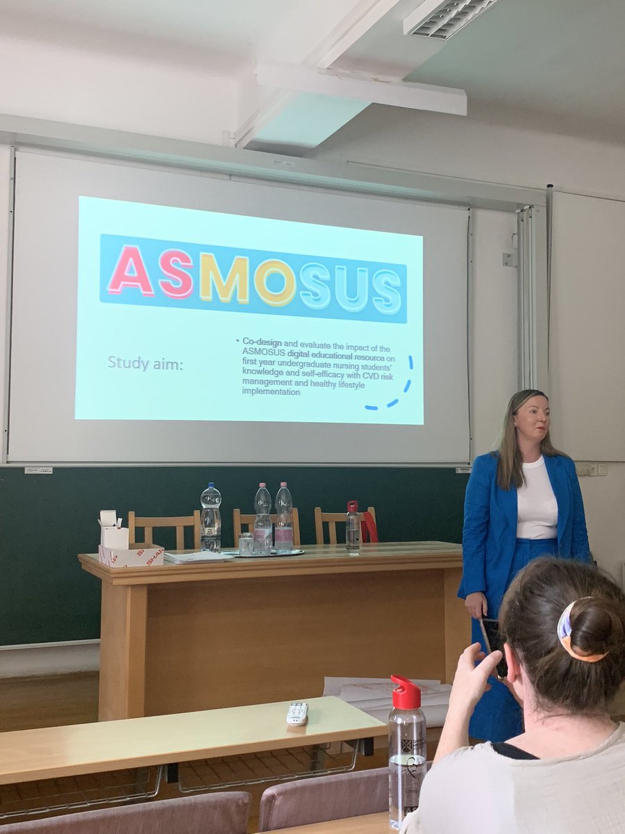 GlennMcDowellRN's tweet image. Amazing to hear from @laurafergie2014 in Hungary @Uni_Szeged on her #ASMOSUSresource to evaluate #student nurse knowledge on #CVD risk management and #healthy lifestyle implementation 💧
@QUBSONM @QUBelfast @BurdettTrust