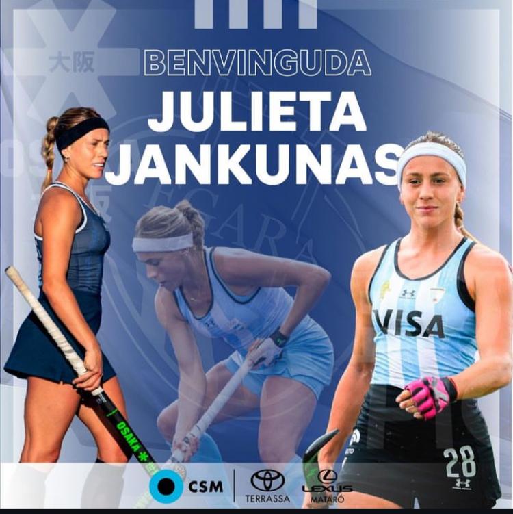 🏑|El <a href="/clubegara/">Club Egara</a> fa oficial la incorporació de la davantera argentina de 25 anys Julieta Jankunas. Procedent del Club Universitario de Córdoba i s’incorporarà a l’equip després dels Jocs Olímpics de París. Amb Argentina s'ha penjat 🥈als JJOO de Tòquio i al Mundial de #Terrassa