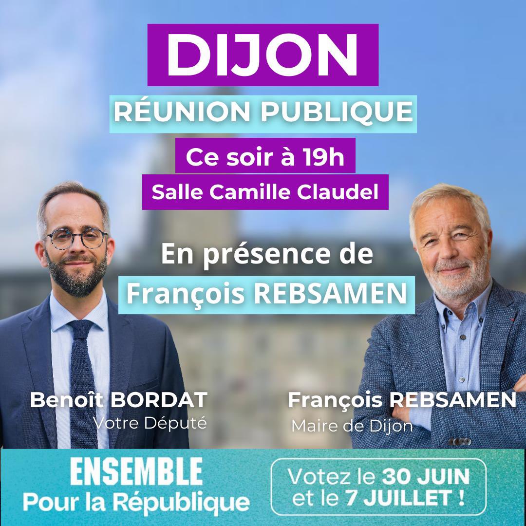 phfrei's tweet photo. Mon ami Benoît #Bordat sera en réunion publique ce soir à 19h à #Dijon salle Camille Claudel (4 rue Camille Claudel) en présence de François Rebsamen et de nombreux élus locaux de la 2ème circonscription de la Côte-d’Or. 
Faites-le savoir autour de vous et sur vos réseaux sociaux.
Venez nombreuses et nombreux.

#circo2102
