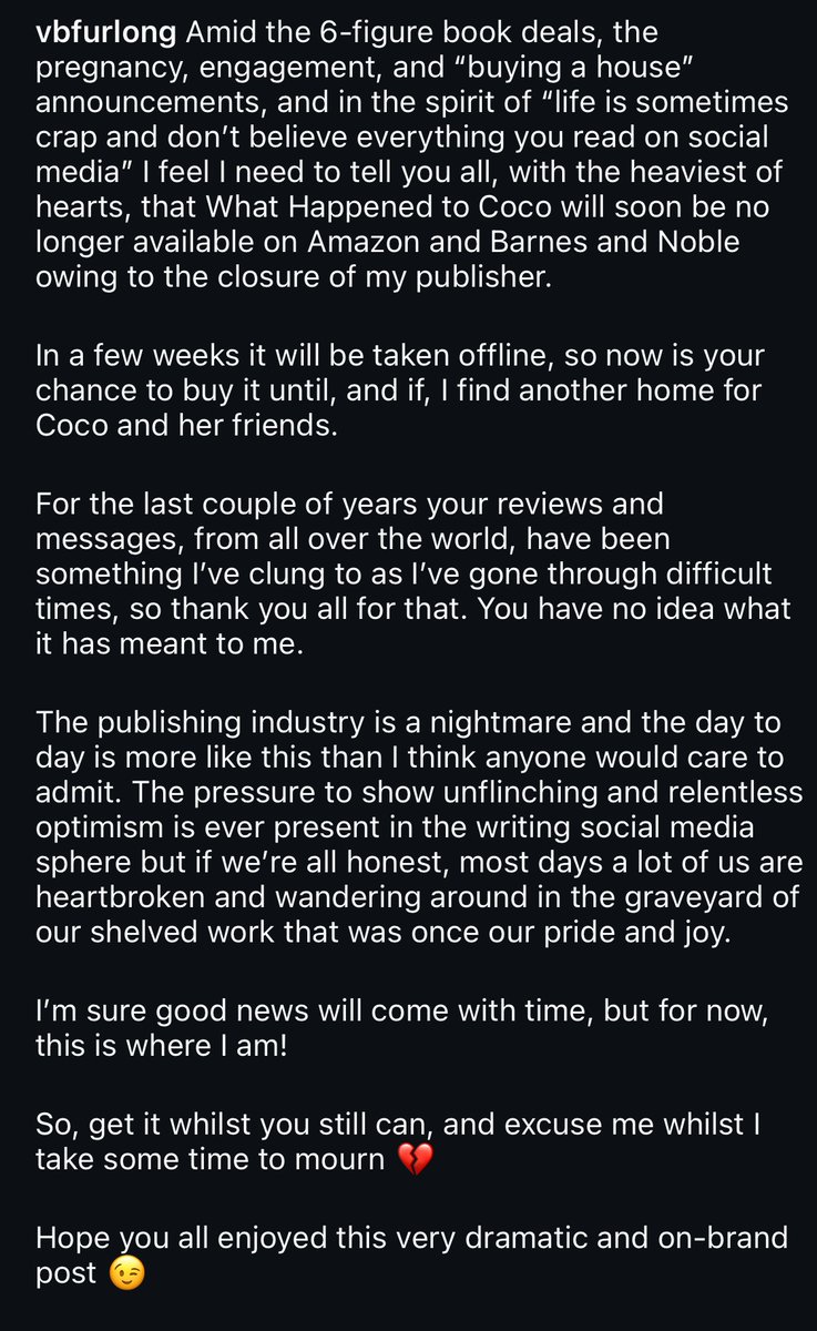VBFurlong's tweet photo. 💔 https://t.co/7fYuB0aOZ2