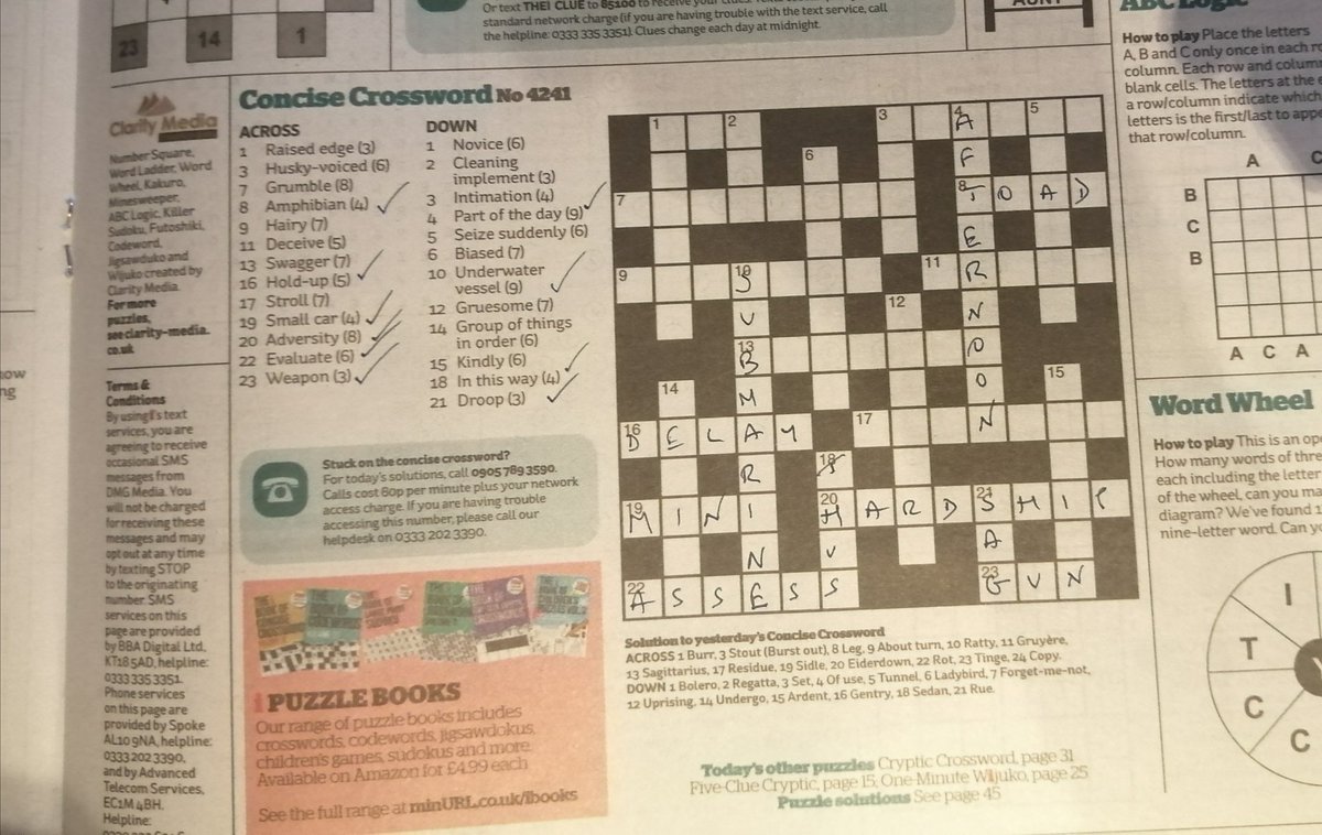 #help #crossword #wednesday