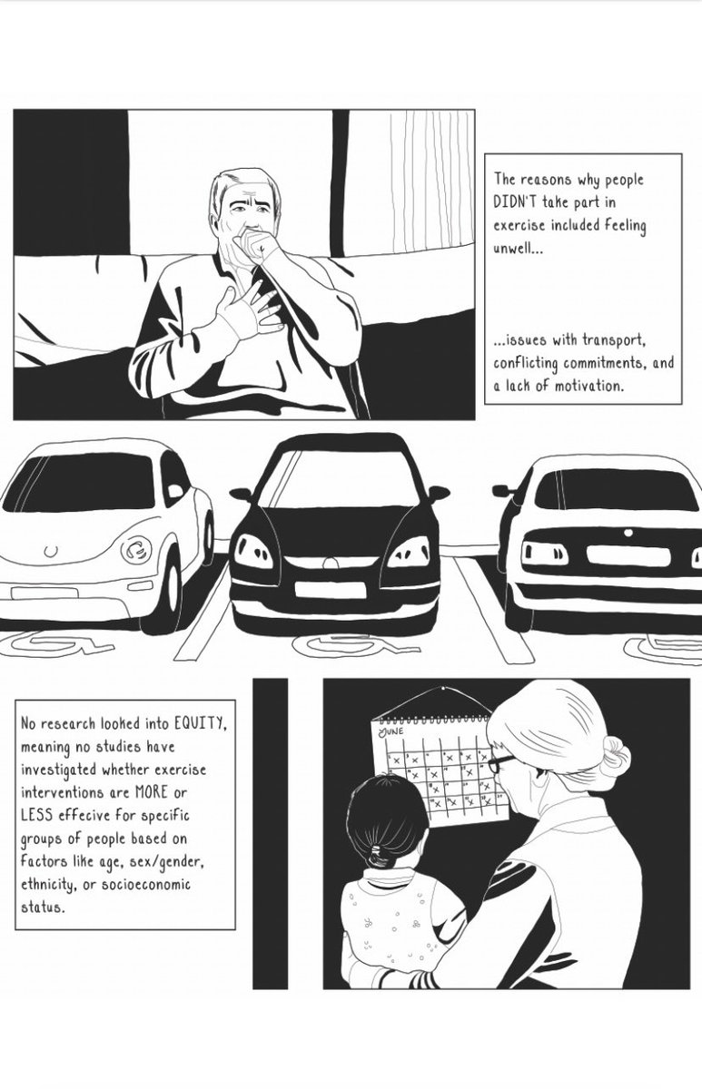 Check out our meta-analysis on the effect of exercise on balance in COPD err.ersjournals.com/content/33/172… We also have a cool cartoon produced by Rachel Thomas and Breathe Easy Darlington <a href="/TeessideUni/">Teesside University</a> illustrating the findings (first 4 pages shown below). <a href="/NIHRresearch/">National Institute for Health and Care Research</a>