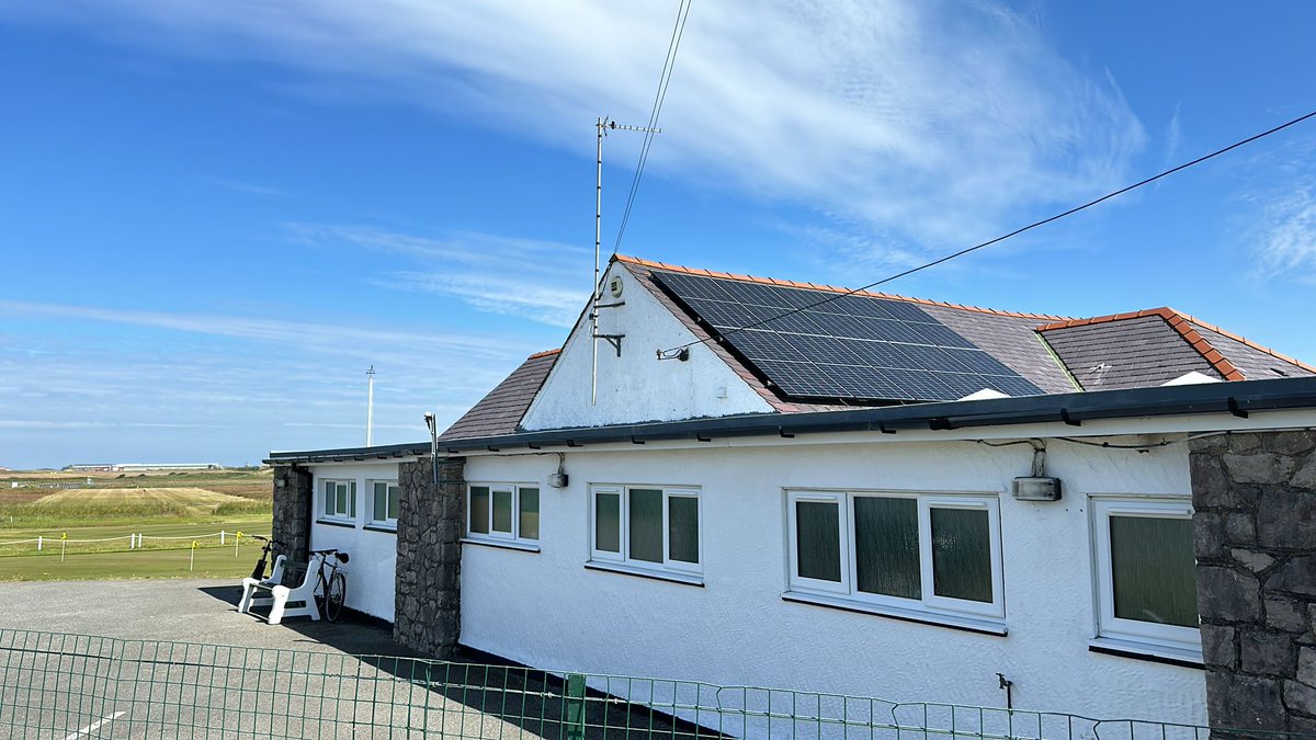 We've just completed a state-of-the-art solar panel installation for Anglesey Golf Club in Rhosneigr! This system is set to generate an impressive 3,400kWh of free electricity annually, significantly reducing the club's energy costs and carbon footprint. tinyurl.com/2n45maqu