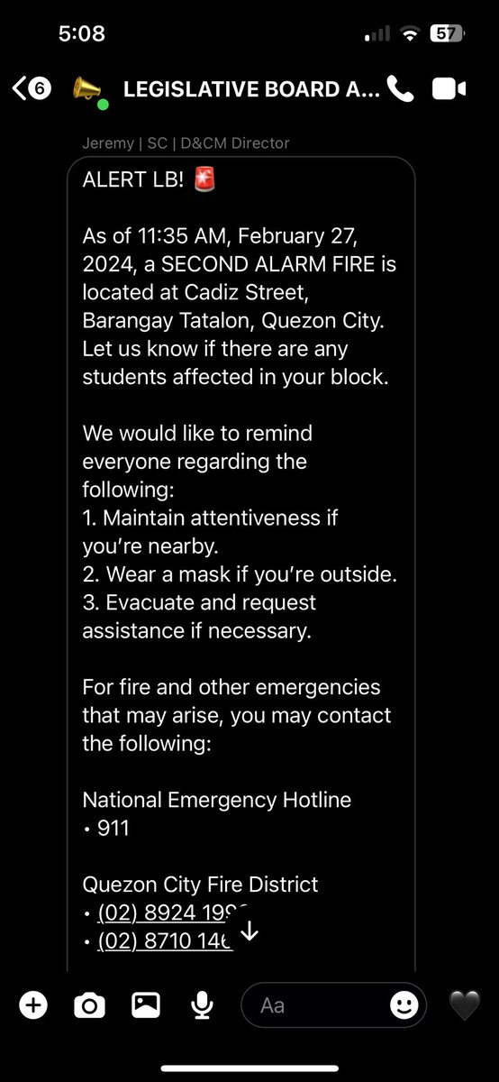 1n1m1table's tweet photo. Of course, D&amp;CM wouldn’t be D&amp;CM without…

🚨ALERT LB! 🚨

“Ah May sunog? 2nd alarm na po? Nakahanap na po ba source? For checking na po? All good na po? Sino po available to mention? Okay sent na po sa LB! Thanks po!” 

#AllSetWithTeamASSEC! 🍊 https://t.co/igRNcnx9Do